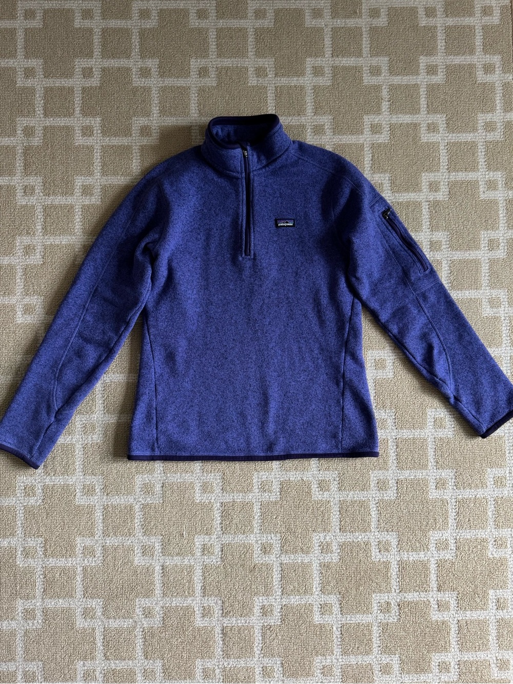 Patagonia Better Sweater 1/4 Zip Fleece Pullover Purple Medium - Picture 12 of 12